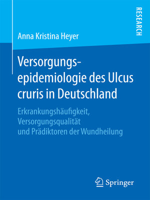 cover image of Versorgungsepidemiologie des Ulcus cruris in Deutschland